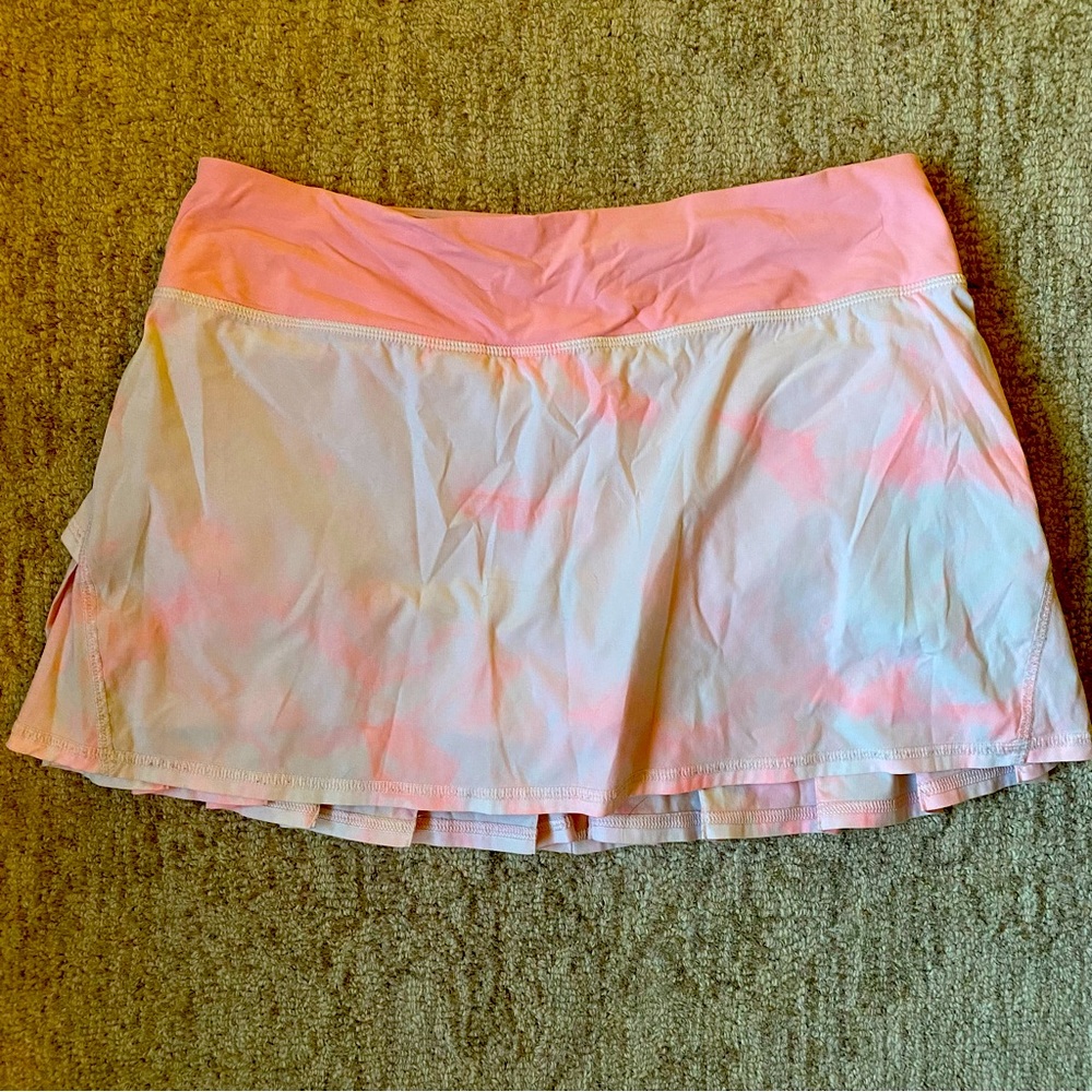lululemon athletica Pink and White Skater Skirt